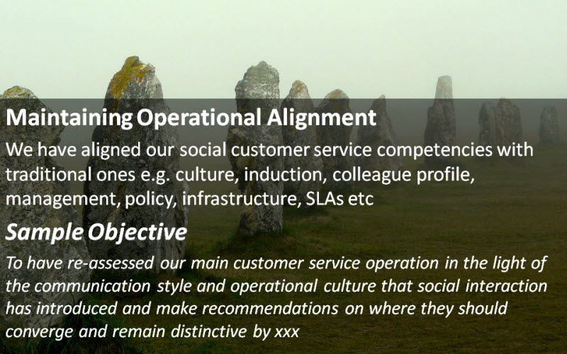 Social Customer Service: Maintaining Operational Alignment