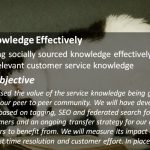 Social Customer Service: Using Knowledge Effectively