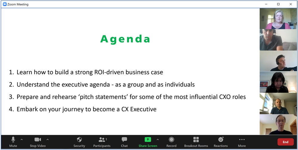 CX ROI Agenda